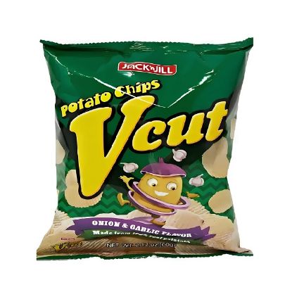 Picture of Jack 'N Jill Piattos Chips Vcut Onion & Garlic Flavor 60gm