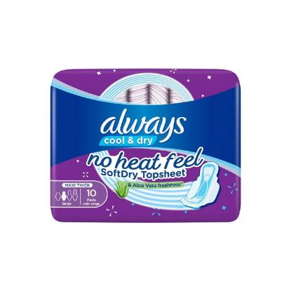 Picture of Always Clean & Dry Maxi Thick Large With Wings 10's