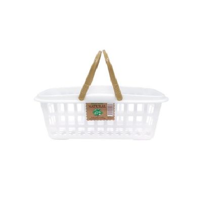 Picture of Cando Natural Carry Plastic Basket White 1pc