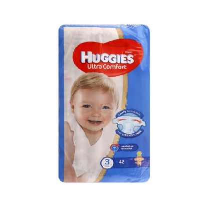 Picture of Huggies Extra Care, Size 3, 4 - 9 kg, Value Pack, 42 Diapers