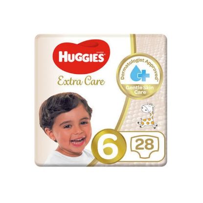 Picture of Huggies Extra Care, Size 6, 15+ kg, Value Pack, 28 Diapers