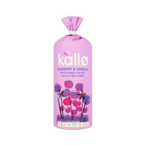 Picture of Kallo Blueberry & Vanilla Cakes Low Fat Rice & Corn Cakes 130gm