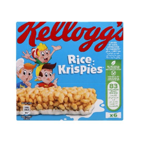 Picture of Kelloggs Rice Krisp Snack Bar 6x20gm