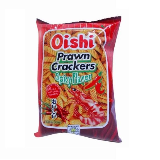 Picture of Oishi Prawn Crackers Spicy 90gm