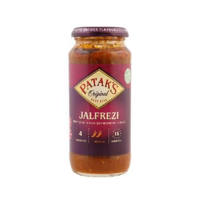 Picture of Patak's The Original Jalfrezi Sauce Medium Spicy Gluten Free 4Servings 450gm