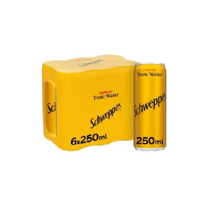 Picture of Schweppes Premium Mixer Tonic Water Can 6x250ml