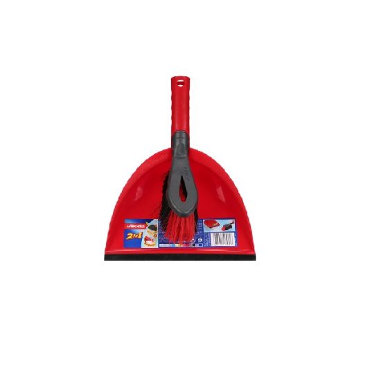 Picture of Vileda 2 In 1 Short Handle Dustpan And Brush 1pc
