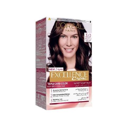 Picture of L'Oreal Paris Excellence Hair Color Dark Brown#3.0