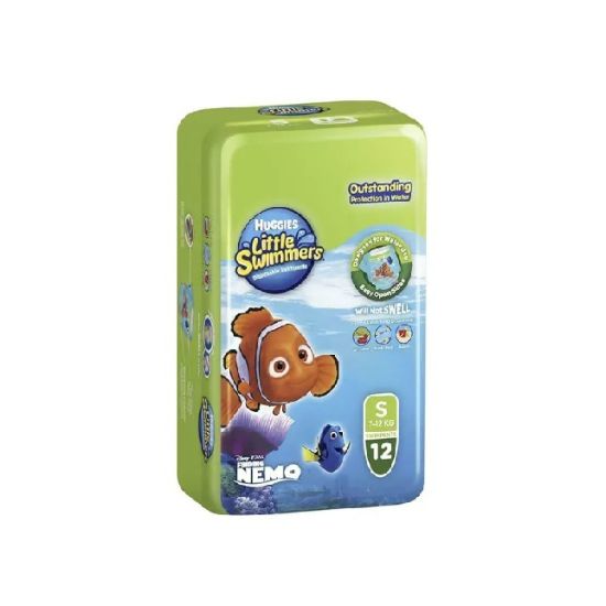 Picture of HUGGIES LITTLE SWIMMER, Swim Pants Diaper, Size Small,  12 Swim Pants