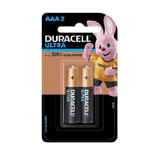 Picture of Duracell Ultra Alkaline AAA2 Battery, Pack of 2