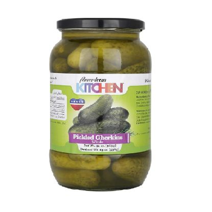 Picture of American Kitchen Pickled Gherkins Whole 34oz