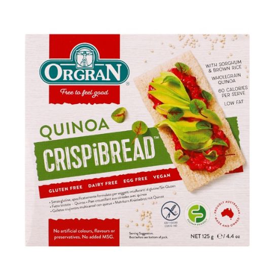 Picture of Orgran Quinoa Crispi Bread Gluten Free 125gm