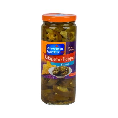 Picture of American Garden Jalapeno Pepper Sliced Olives 16oz (454gm)