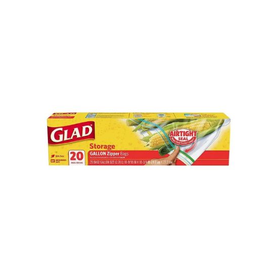 Picture of Glad Zipper Storage Bags New 20's