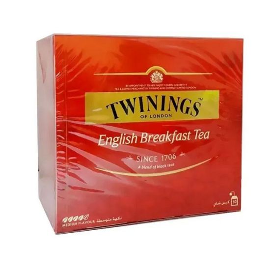 Picture of Twinings Goldline English Brekfast 50's Tea Bags Medium Flavour 1Pack