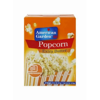 Picture of American Garden Microwave Popcorn Extra Butter 3x3.2oz