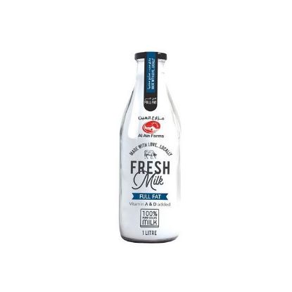 Picture of Al Ain Fresh Milk Full Cream Glass Bottle, 1ltr