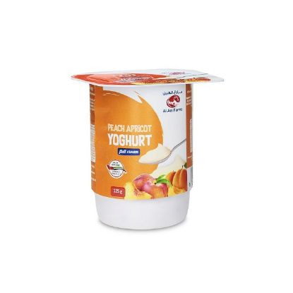 Picture of Al Ain Farms Peach Apricot Yoghurt, 125gm