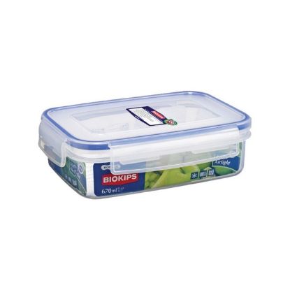 Picture of Biokips Rectangle Food Container 670ml 1pc