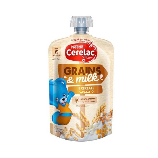Picture of Nestle Cerelac Grains And Milk 5 Cereals 110gm