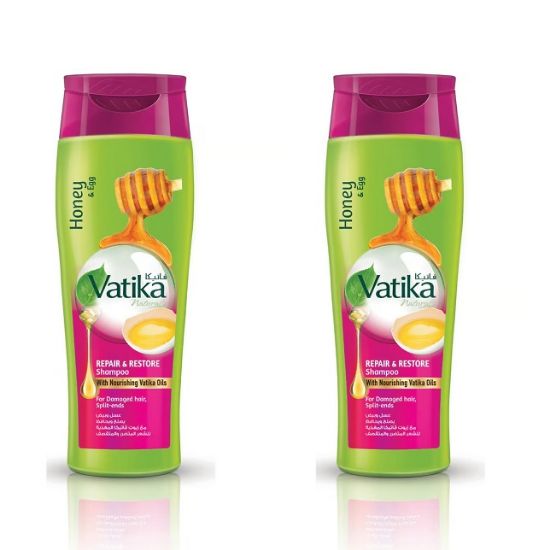 Picture of Dabur Vatika Shampoo Repair & Restore Honey & Egg 2x400ml