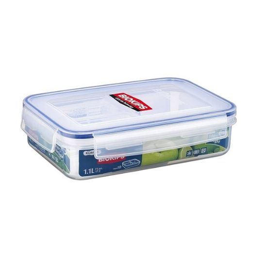 Picture of Biokips Rectangle Food Container With Divider 1.1ltr 1pc