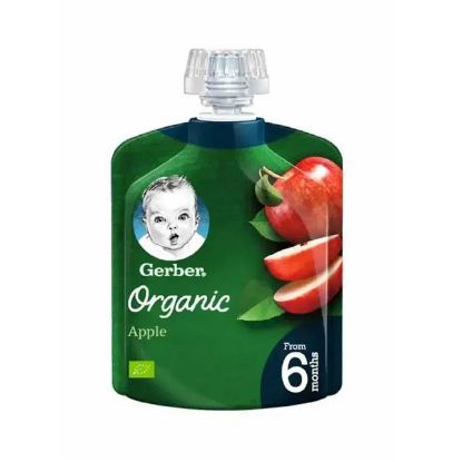 Picture of Gerber Organic Baby Food Apple Puree 90gm (From 6 Months)