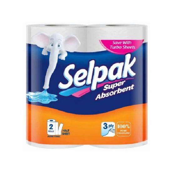 Picture of Selpak Kitchen Paper Towel Super Absorbent 2 Rolls