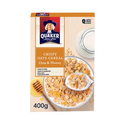 Picture of Quaker Crispy Oats Cereal with Honey 400gm