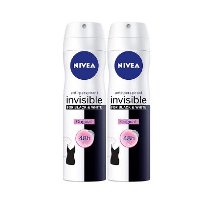 Picture of Nivea Deodorant Spray Black & White 150ml, Pack of 2