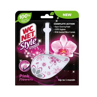 Picture of WC Net Toilet Rim Block Pink Crystal, Pack of 4