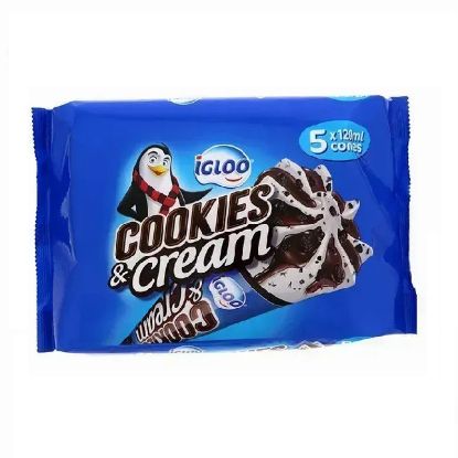 Picture of Igloo Ice Cream Cone Cookies & Cream Multi Pack 5x120ml