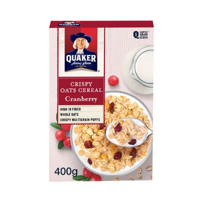Picture of Quaker Cripsy Oats Cereal Cranberry 400gm