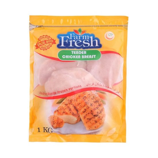Picture of Farm Fresh Frozen Chicken Breast Tender 1000gm