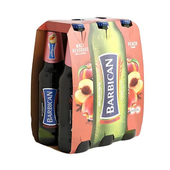 Picture of Barbican Malt Beverage Peach Flavour 6x330ml