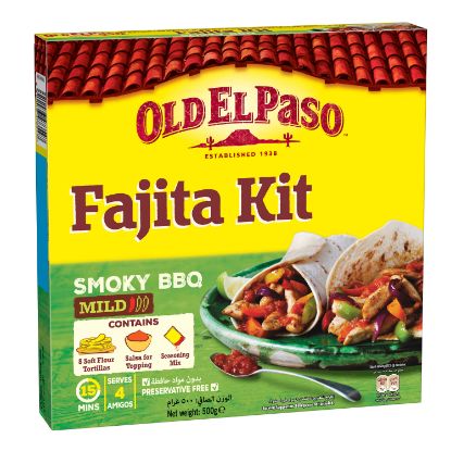 Picture of Old El Paso Fajita Kit Smoky BBQ 500g